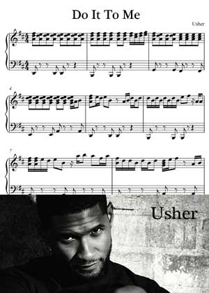 Do It To Me By Usher Sheet music in PDF