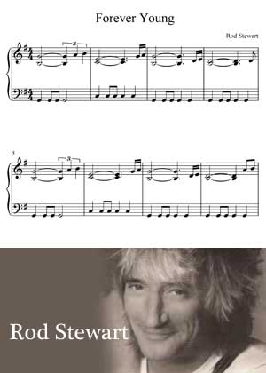 Forever Young By Rod Stewart with Sheet music in PDF
