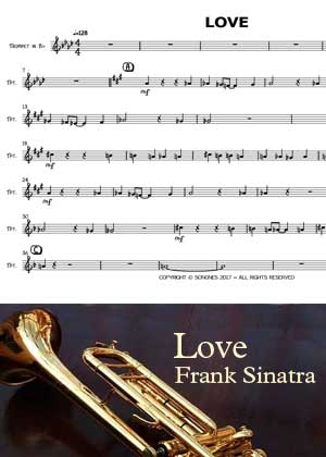 ID00051_Love_Trumpet By Frank Sinatra with sheet music in PDF score in songnes.com