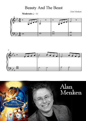 Beauty And The Beast By Alan Menken With Sheet Music PDF
