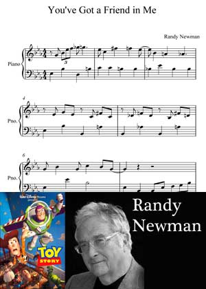 ID33123_Youve_Got_A_Friend_In_Me By David Newman Sheet Music With PDF score and a video tutorial in songnes.com