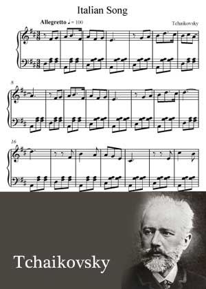 Italian Song By Pyotr Ilyich Tchaikovsky