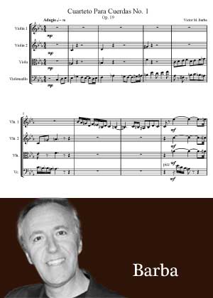 Cuarteto Para Cuerdas No 1 By Victor M Barba
