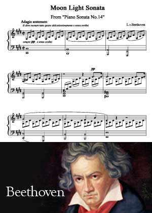 Moonlight Sonata 1st mov By Ludwig Van Beethoven
