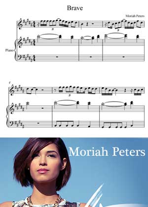 ID54016_Brave By Moriah Peters Christian Song with sheet music in PDF score and a video tutorial in songnes.com