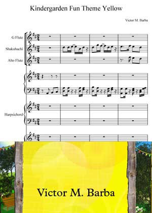 Kindergarden Fun Theme Yellow By Victor M Barba