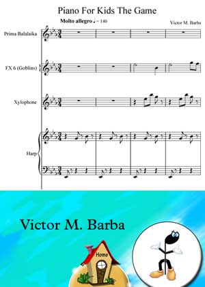 Piano For Kids the Game By Victor M Barba