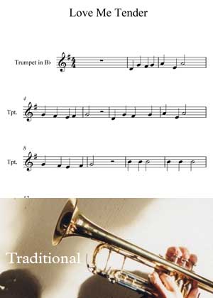 Love Me Tender Traditional song With Sheet Music in PDF