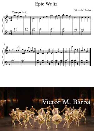 Epic Waltz By Victor M. Barba with sheet music in PDF and video tutorial