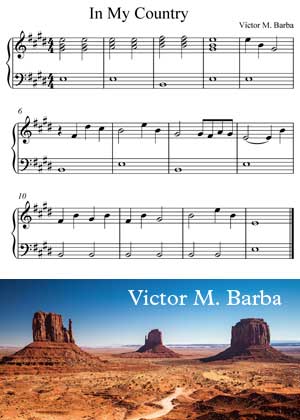ID64126_In_My_Country By Victor M. Barba with video tutorial and sheet music in PDF
