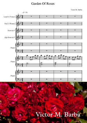 Garden Of Roses With Sheet Music PDF By Victor M. Barba