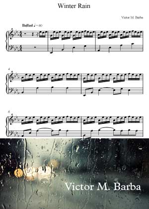 Winter Rain By Victor M. Barba with sheet music in PDF