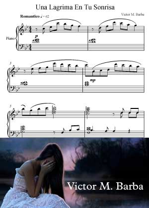 Una Lagrima En Tu Sonrisa By Victor M. Barba with sheet music in PDF