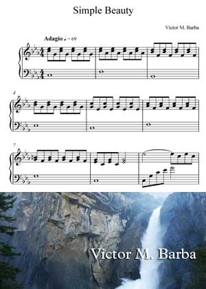 Simple Beauty By Victor M. Barba sheet music with PDF