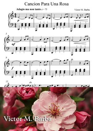 Cancion Para Una Rosa Sheet music in PDF By Victor M. Barba