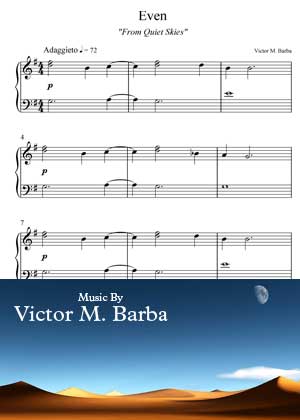 ID71108_Even By Victor M. Barba with video tutorial and sheet music in PDF