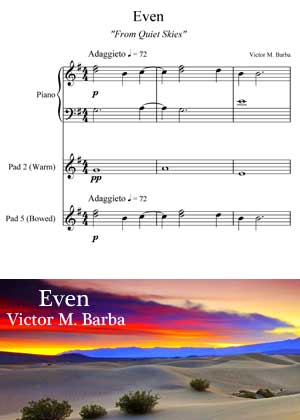ID71108_Even_Score By Victor M. Barba with sheet music in PDF score and a video tutorial in songnes.com