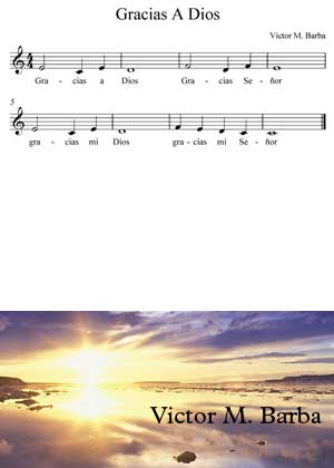 Gracias A Dios By Victor M. Barba con partitura musical en PDF y video tutorial