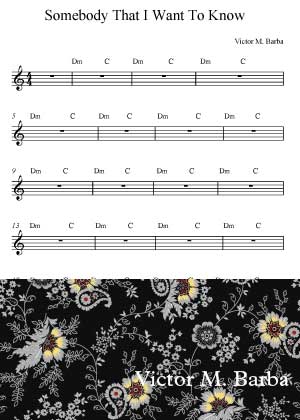 Somebody That I Want To Know With Sheet Music PDF By Victor M. Barba