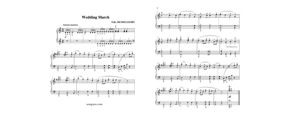 Wedding March By Felix Mendelssohn