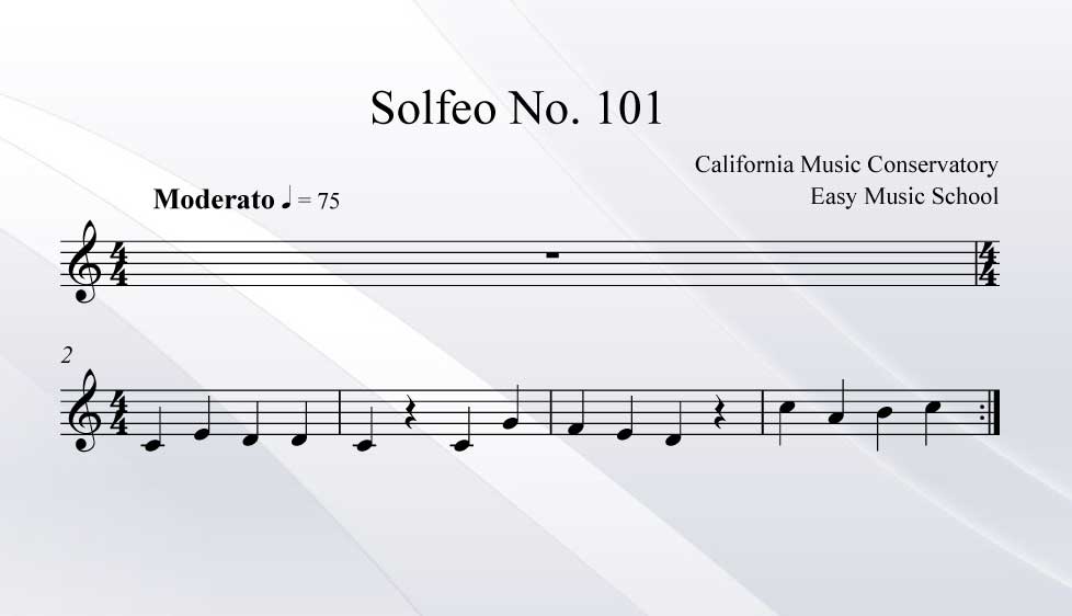Solfeo No. 101