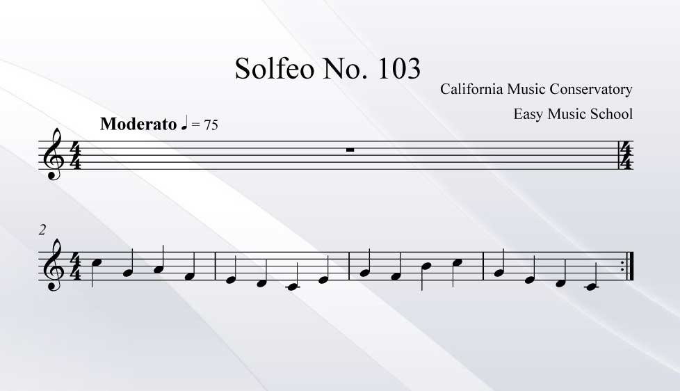Solfeo No. 103