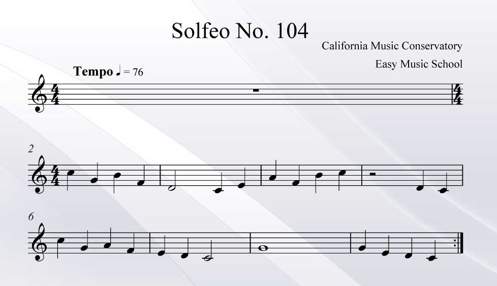 Solfeo No. 104