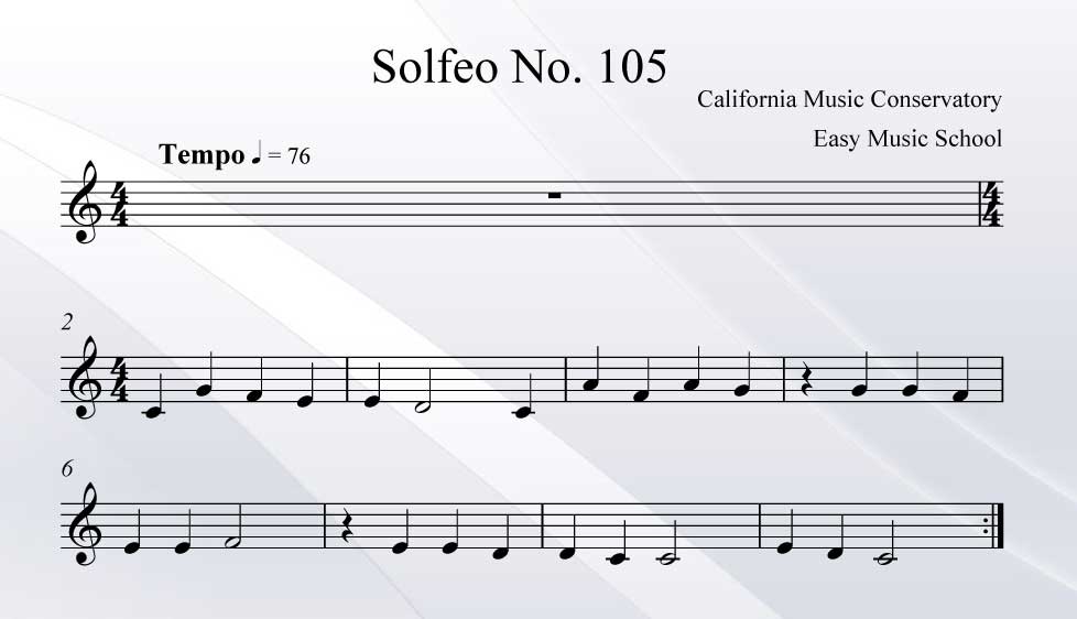 Solfeo No. 105