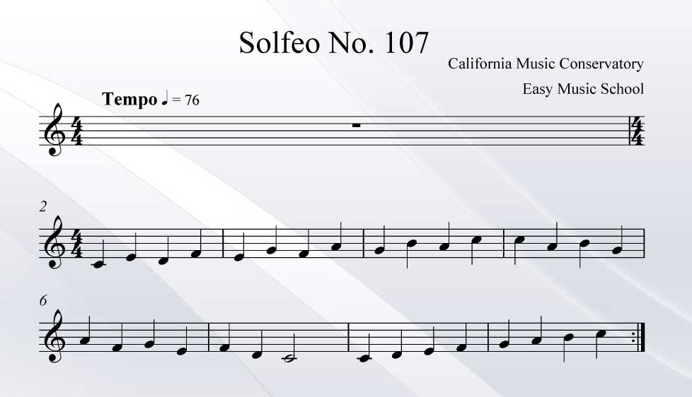 Solfeo No. 107