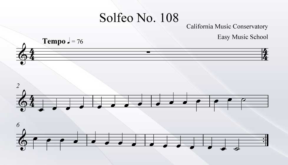 Solfeo No. 108