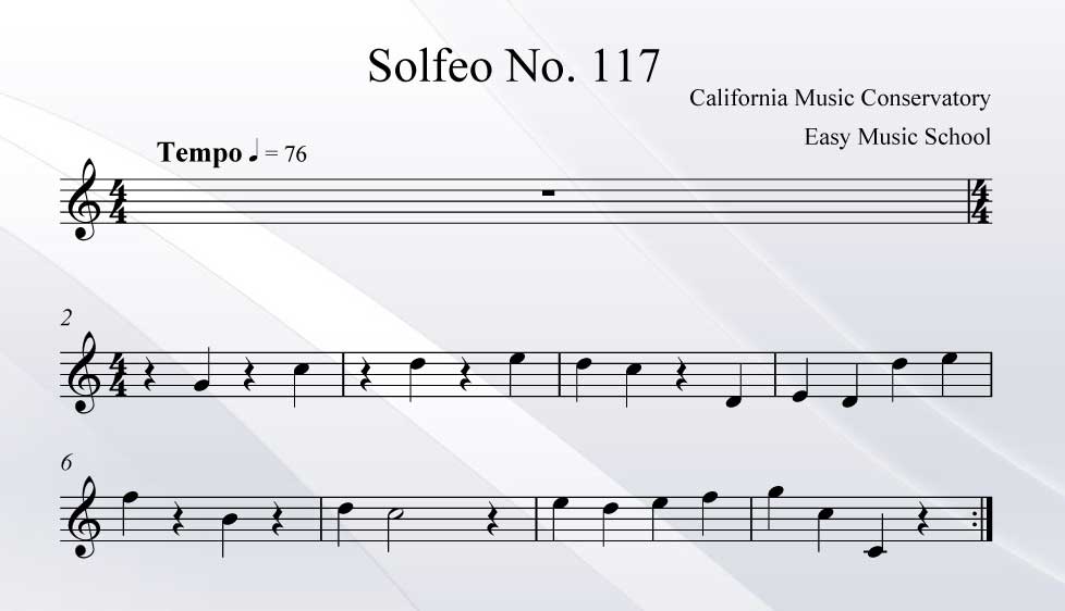 Solfeo No. 117