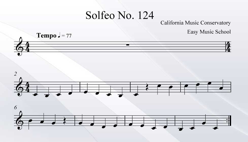 Solfeo No. 124