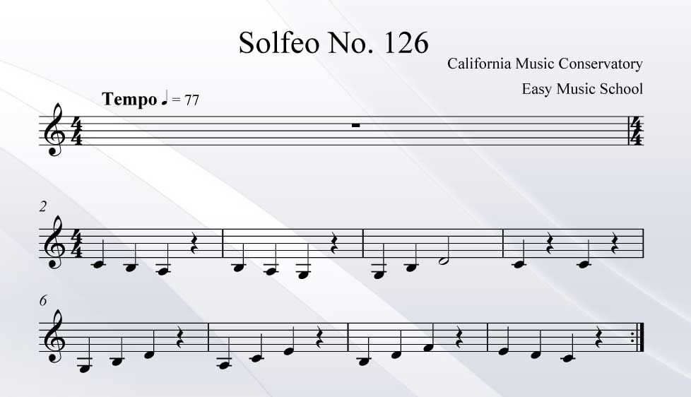 Solfeo No. 126