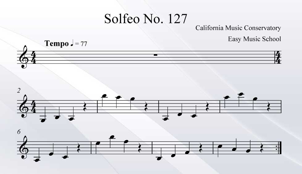 Solfeo No. 127