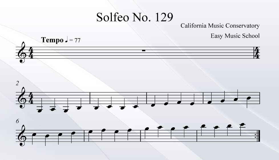 Solfeo No. 129