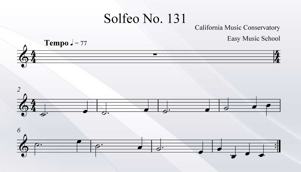 Solfeo No. 131