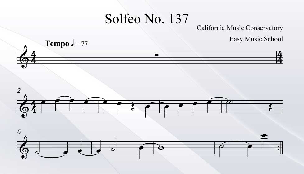 Solfeo No. 137