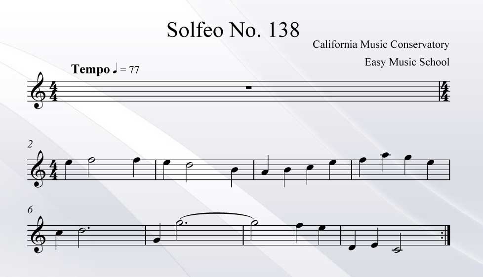 Solfeo No. 138
