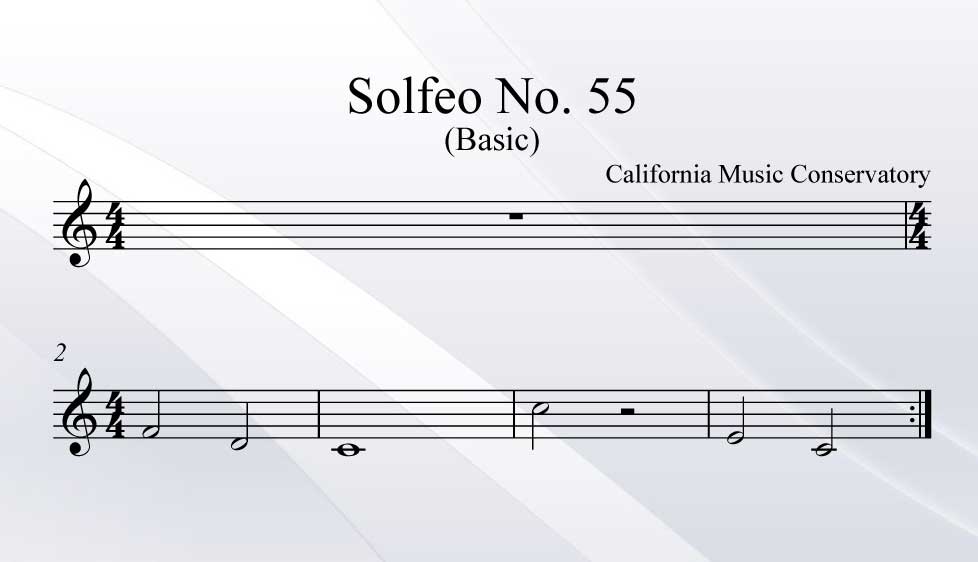 Solfeo No. 55