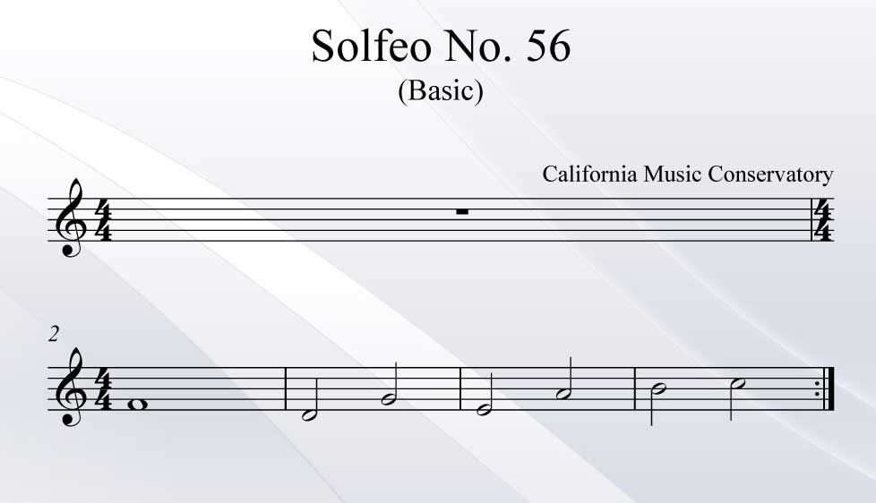 Solfeo No. 56