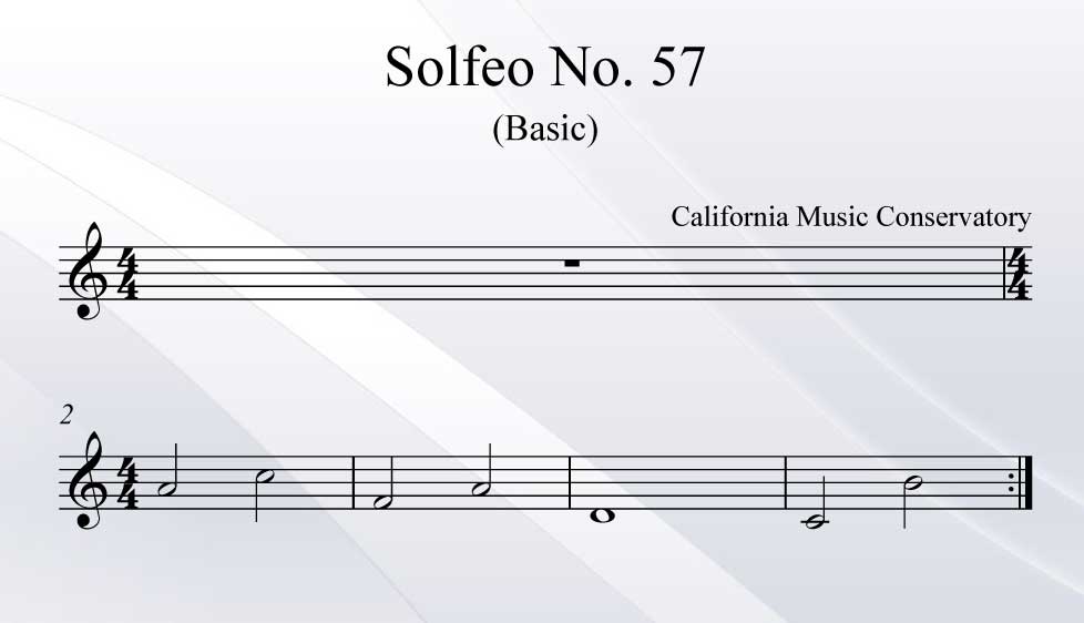 Solfeo No. 57