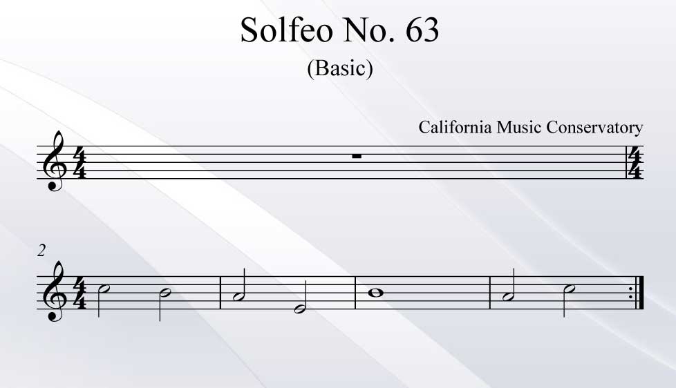 Solfeo No. 63