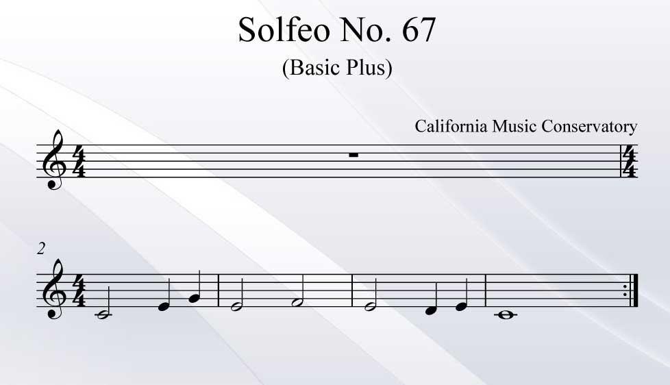 Solfeo No. 67