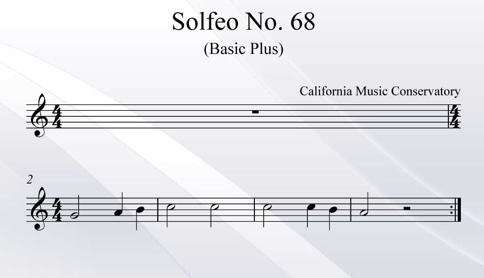 Solfeo No. 68