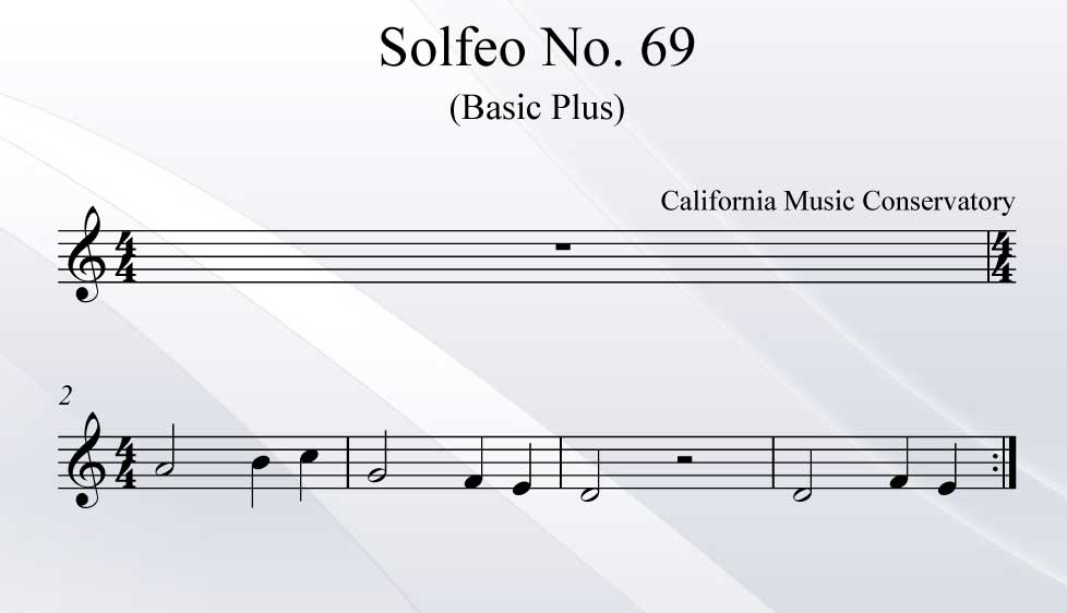 Solfeo No. 69