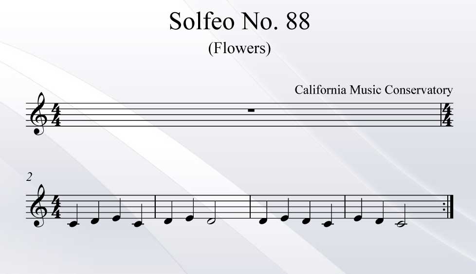 Solfeo No. 88