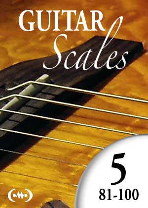 Learn to play guitar scales, with video tutorials, and sheet music PDF, in simple guitar lessons, Lesson 81 to 100